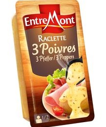 Entremont Raclette 3 Pfeffer Scheiben