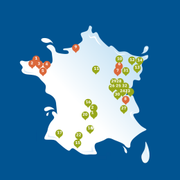 Carte Sites vierge détourée carré